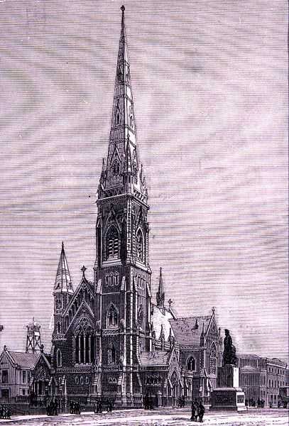 Scots Church, Collins Street, Melbourne, Australia, "Australian Pictures", pub. The Religious Tract Societyn toimesta tekijältä English School