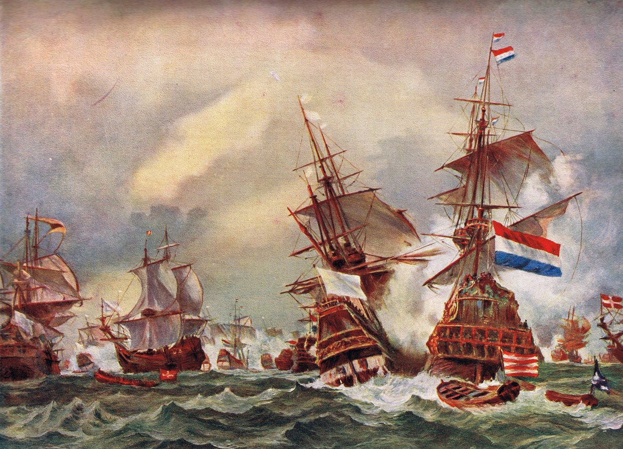 Anglo-Hollannin sotien meritaistelu, n. 1700 tekijältä English School