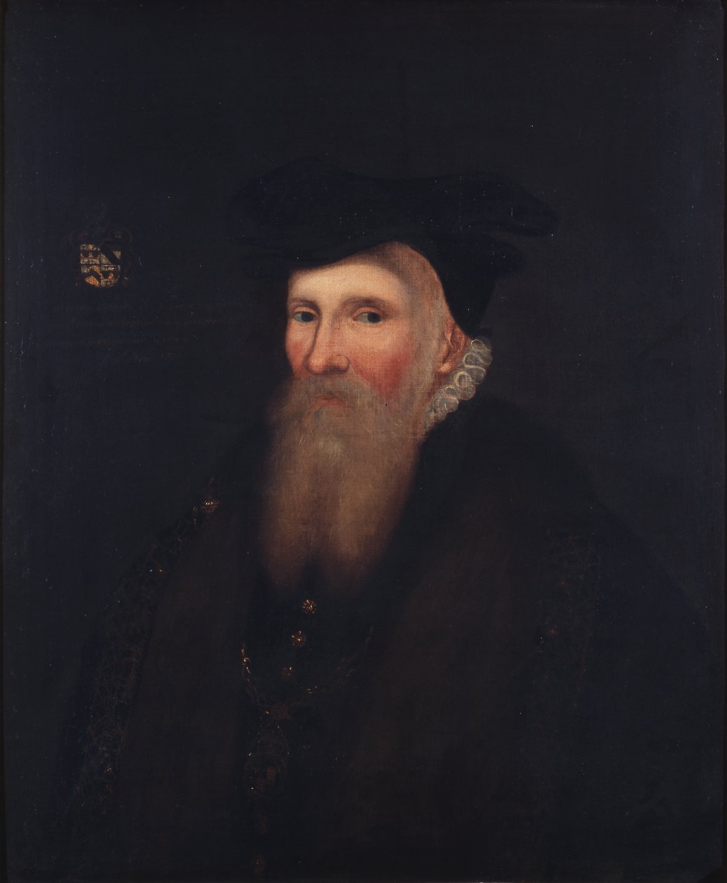 Sir Gilbert Dethick, sukkanauhakuningas (Garter King of Arms) tekijältä English School