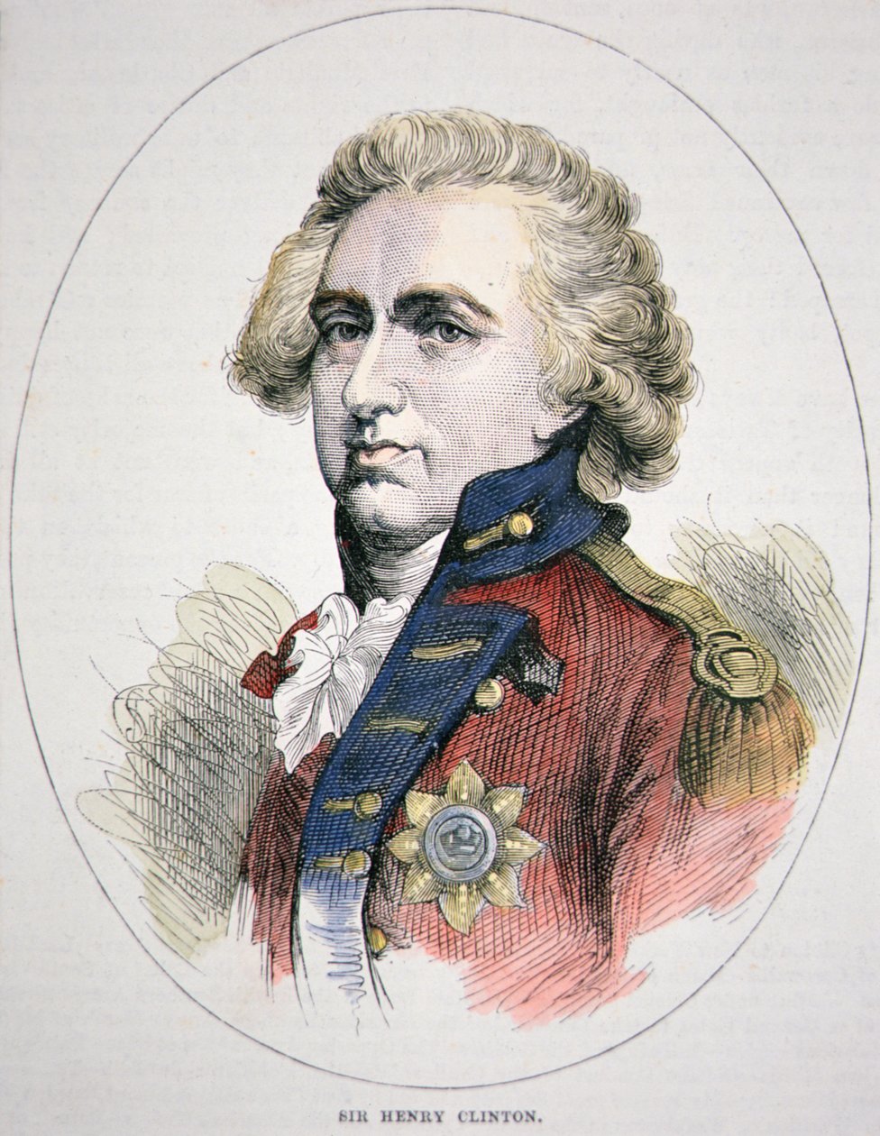 Sir Henry Clinton (väri litho) tekijältä English School