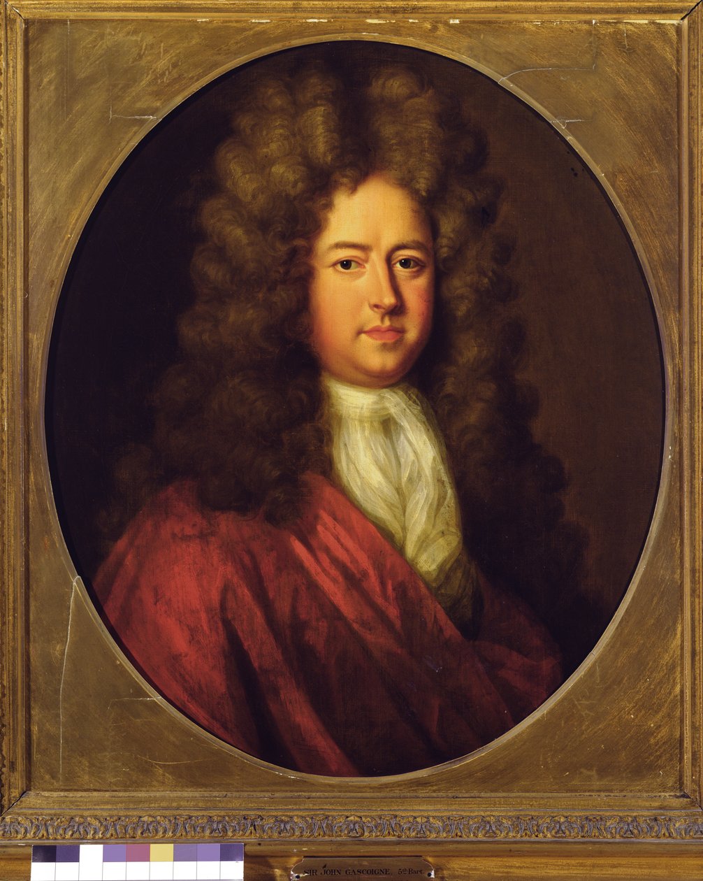 Sir John Gascoigne, 5. Baronet (1661-1728) (öljy kankaalle) tekijältä English School