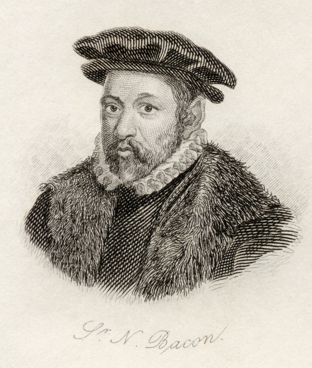Sir Nicholas Bacon, Crabbin historiallisesta sanakirjasta (Crabb