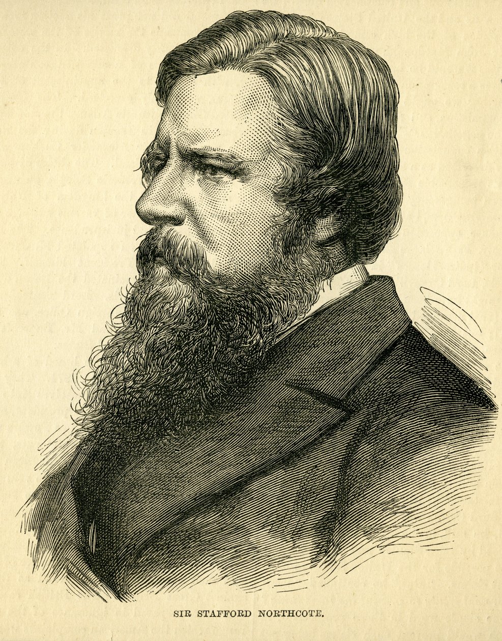 Sir Stafford Northcote, 1. Earl of Iddesleigh (1818-87) tekijältä English School