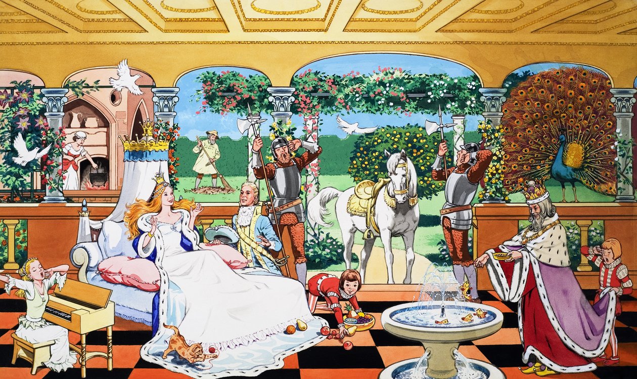 Sleeping Beauty Awakened (guassi paperille) tekijältä English School