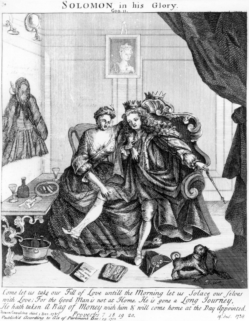 Solomon kirkkaudessaan, noin 1738 tekijältä English School