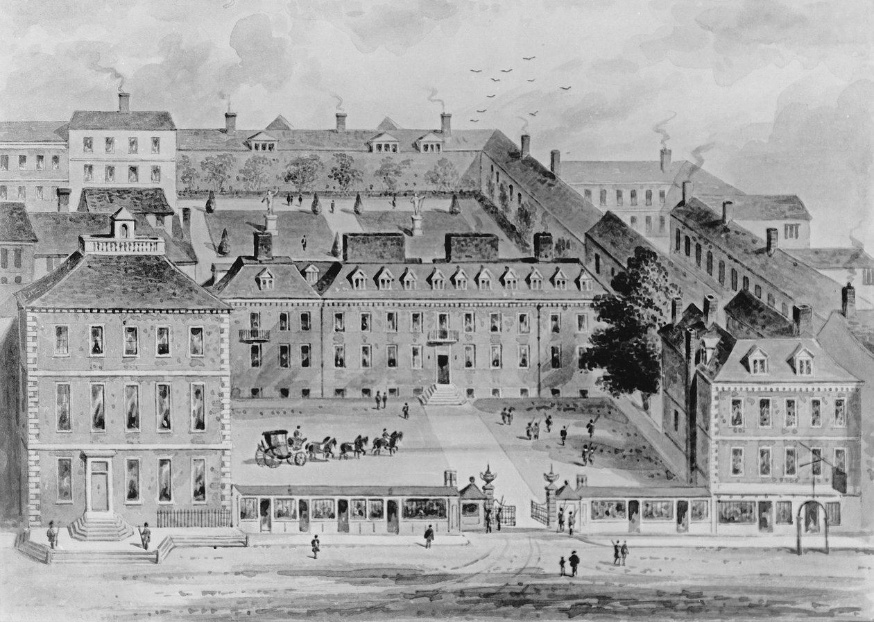 Leicester Housen etelärintama, n. 1720 tekijältä English School