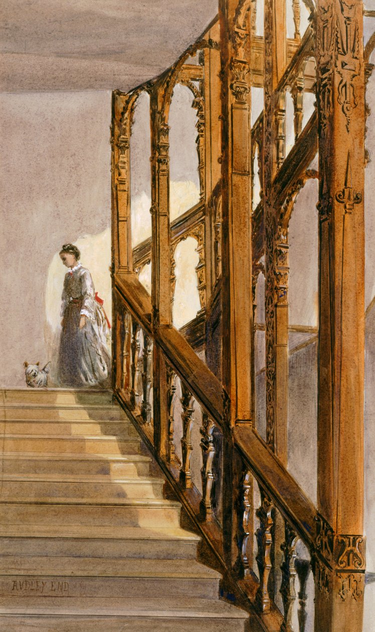 Eteläportaat, Audley End House, 1800-luvun loppu (akvarelli paperille) tekijältä English School