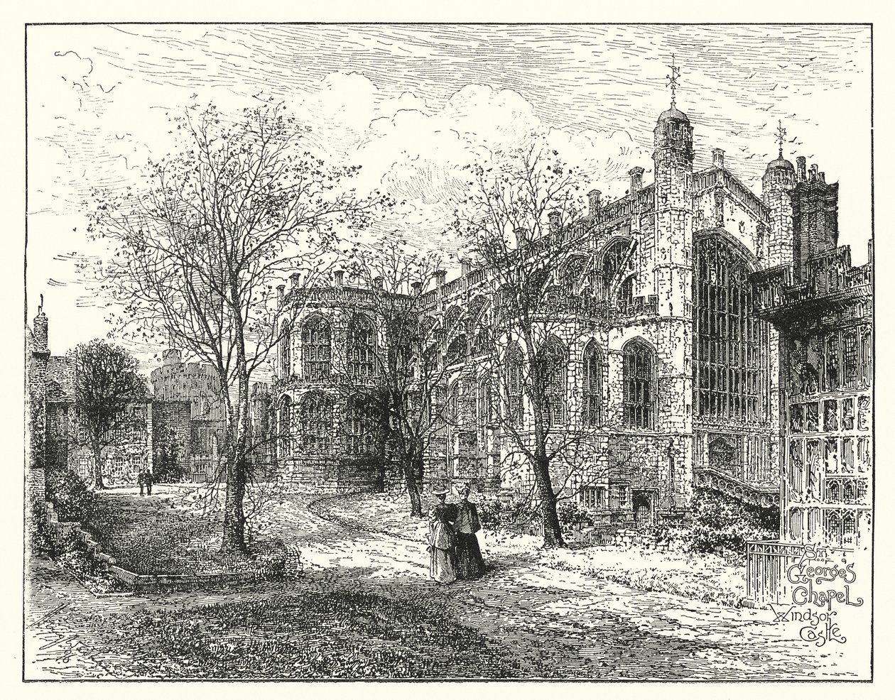 Pyhän Yrjön kappeli, Windsor (kaiverrus) tekijältä English School