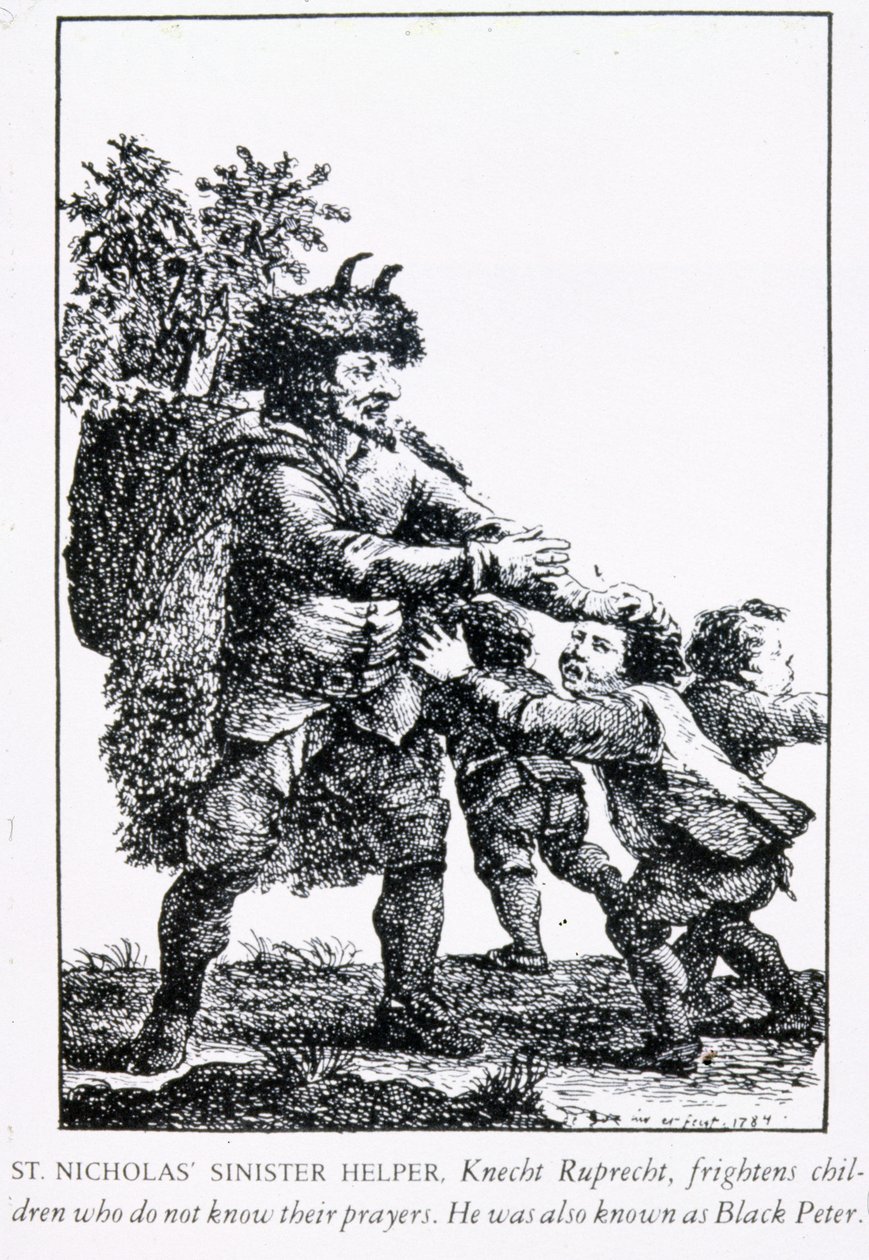 St. Nicholas Sinister Helper: Knecht Ruprecht, 1784 tekijältä English School