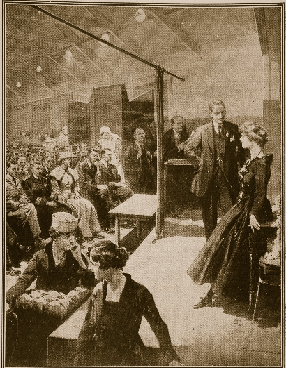 Näytelmä sodassa sokeutuneille sotilaille 1914-1919 tekijältä English School