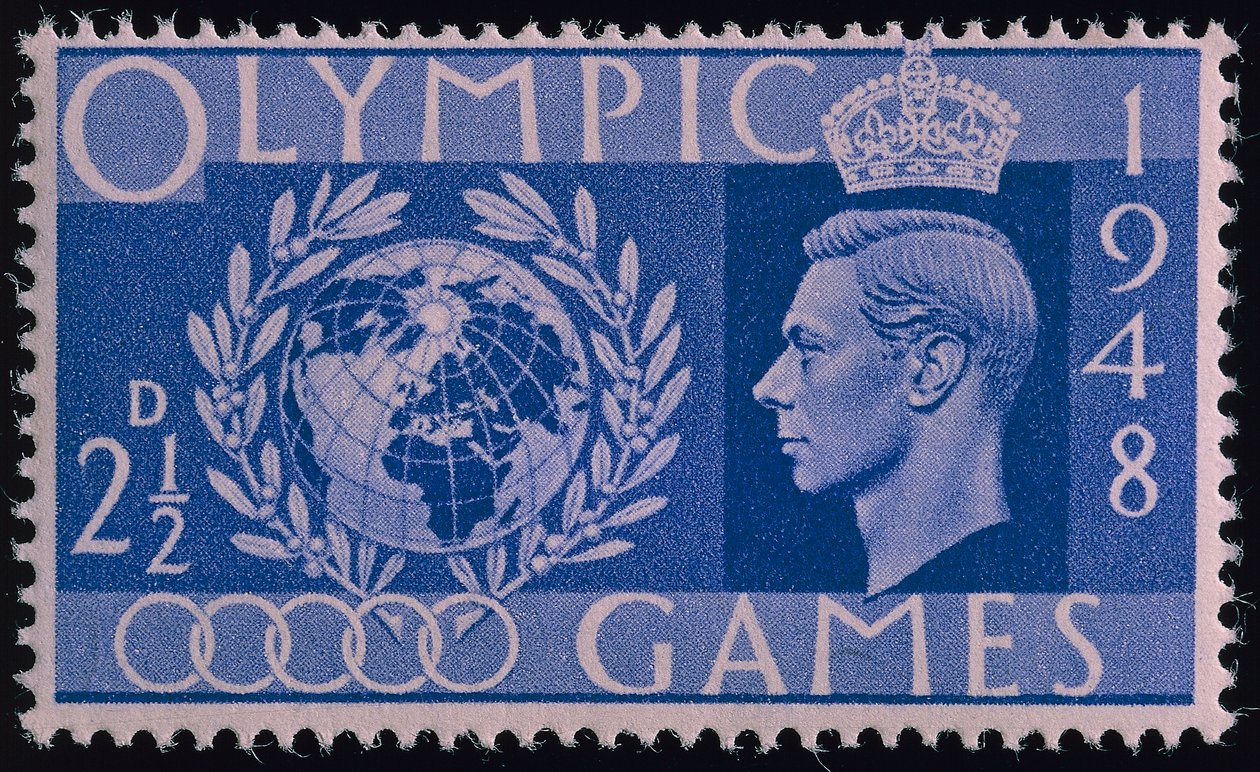 Postimerkki vuoden 1948 Lontoon olympialaisten muistoksi tekijältä English School