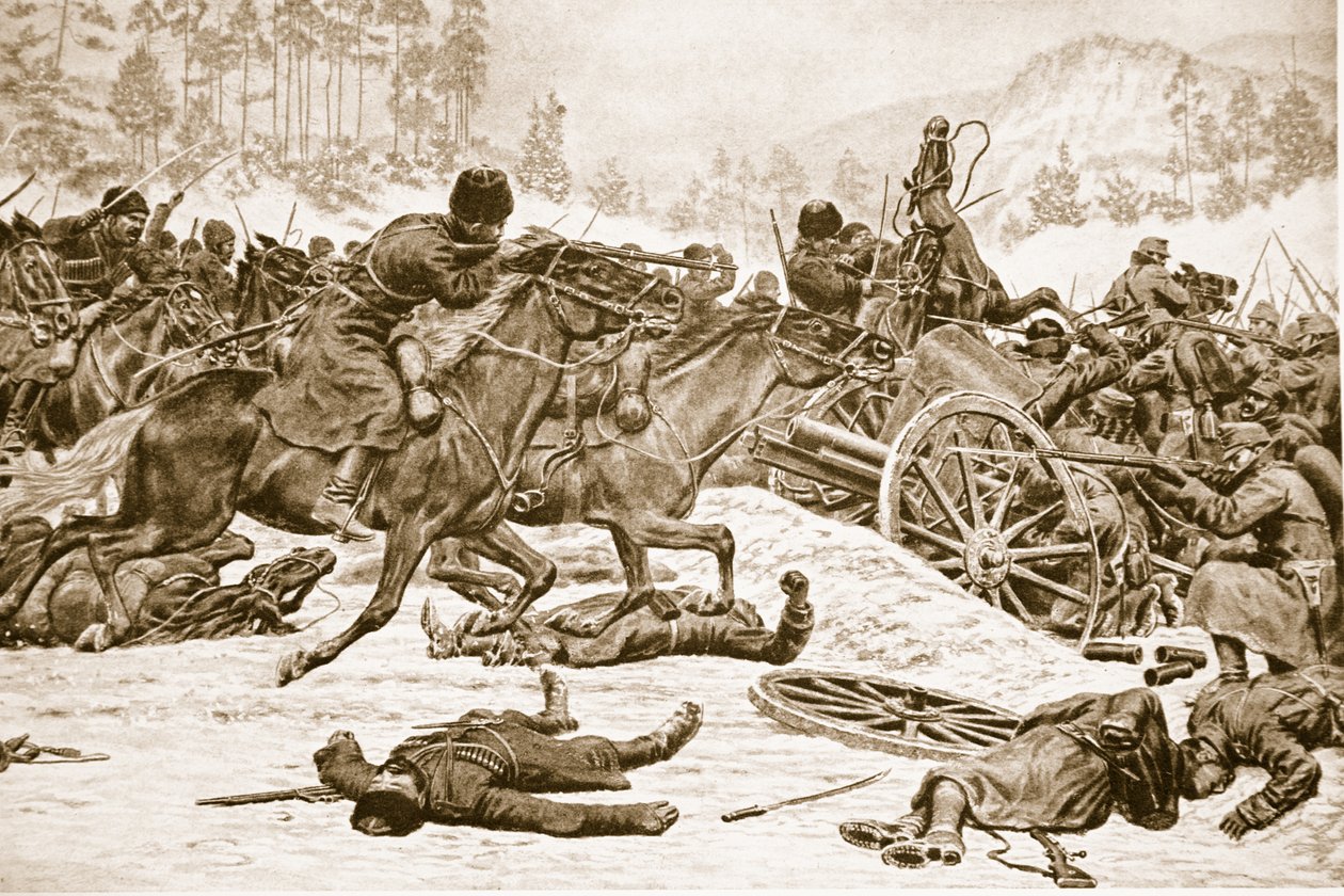 Itsepäiset taistelut venäläisten kantamilla korkeuksilla Duklasta etelään Karpaateilla, 1914-19 tekijältä English School
