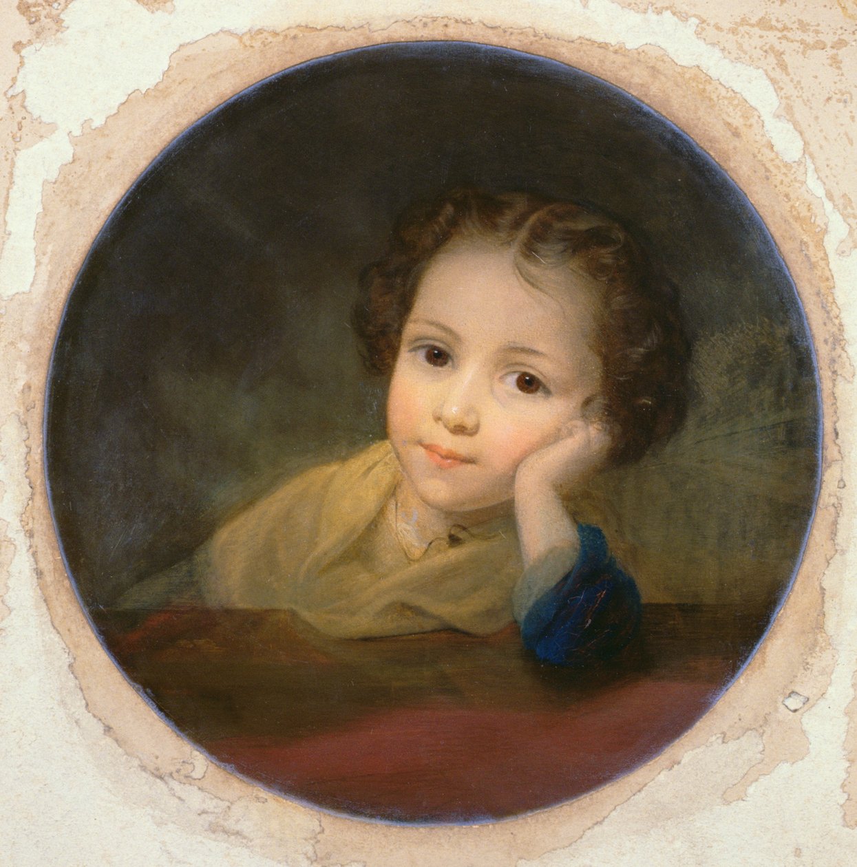 Study of a Child, n. 1850 (öljy kortille) tekijältä English School