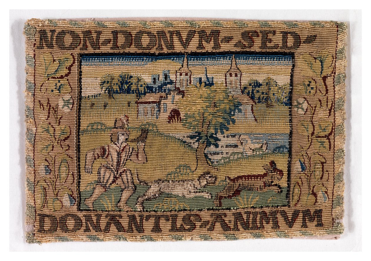 Metsästyskohtausta kuvaava kuvakudos, mahdollisesti Sheldonissa Englannissa, n. 1600-25 (villa) tekijältä English School