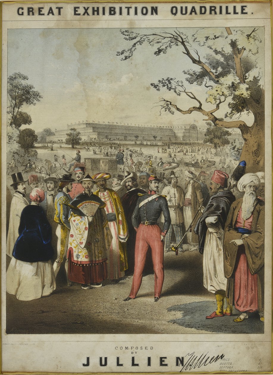 Vuoden 1851 Union Polka. J.G Jones, yhtyeen mestari 16th Queens Lancers, 1851, on merkinnyt kunnioittavasti kaikkien kansakuntien mekaaniseen neroun tekijältä English School