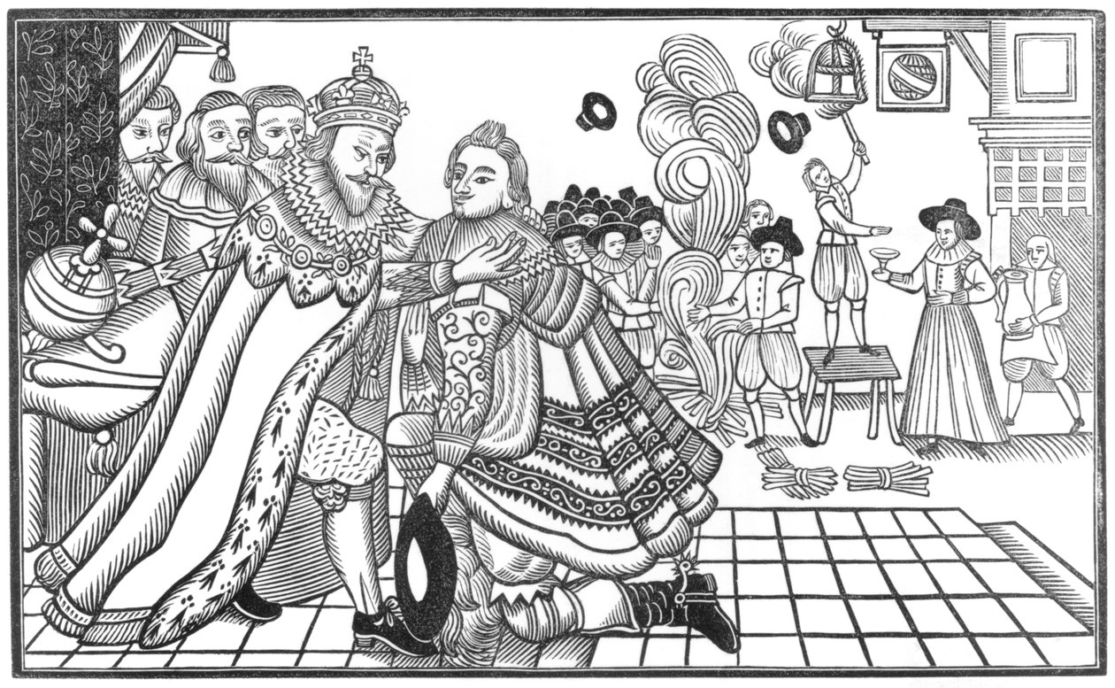 Hänen Majesteettinsa Charlesin (1600-49) Walesin prinssin saapuminen Espanjan hoviin, 1623 tekijältä English School