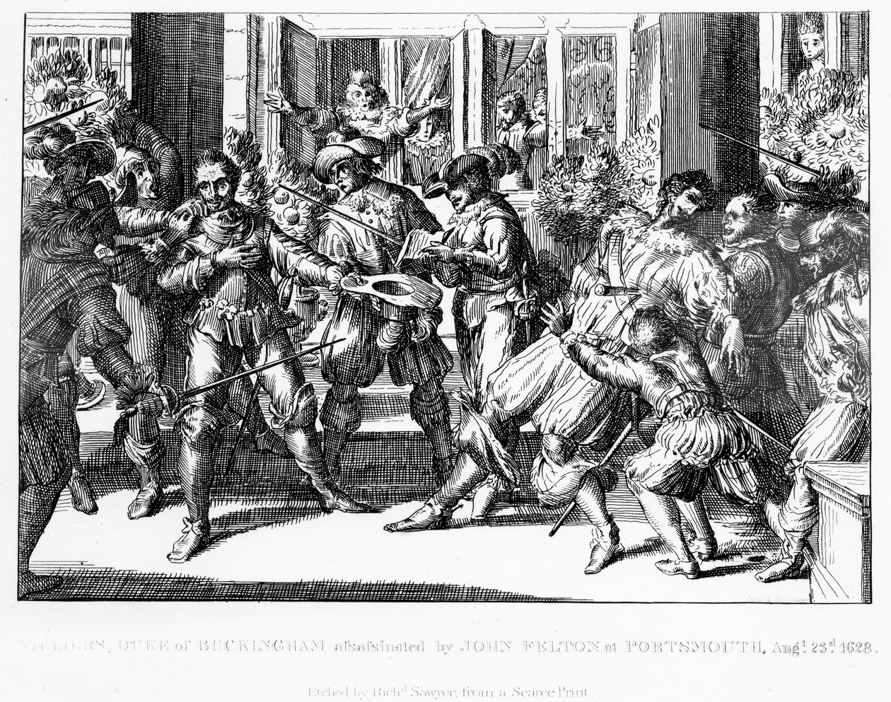 George Villiersin, Buckinghamin ensimmäisen herttuan, salamurha, n. 1822 tekijältä English School
