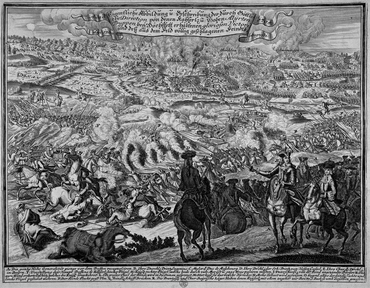 Blenheimin taistelu 13. elokuuta 1704 tekijältä English School
