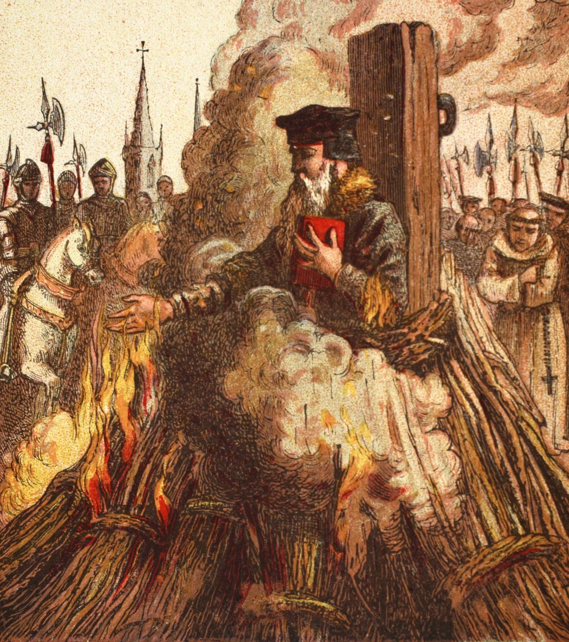 The Burning of Cranmer, pubi. 1890 tekijältä English School