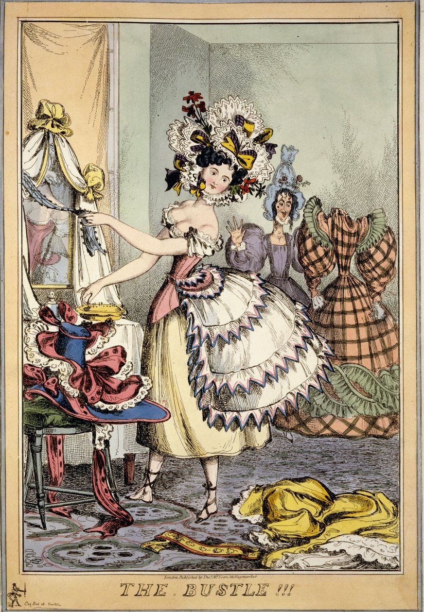 The Bustle!!!, pubi. Thos. McLean, Lontoo (käsinvärinen kaiverrus) tekijältä English School