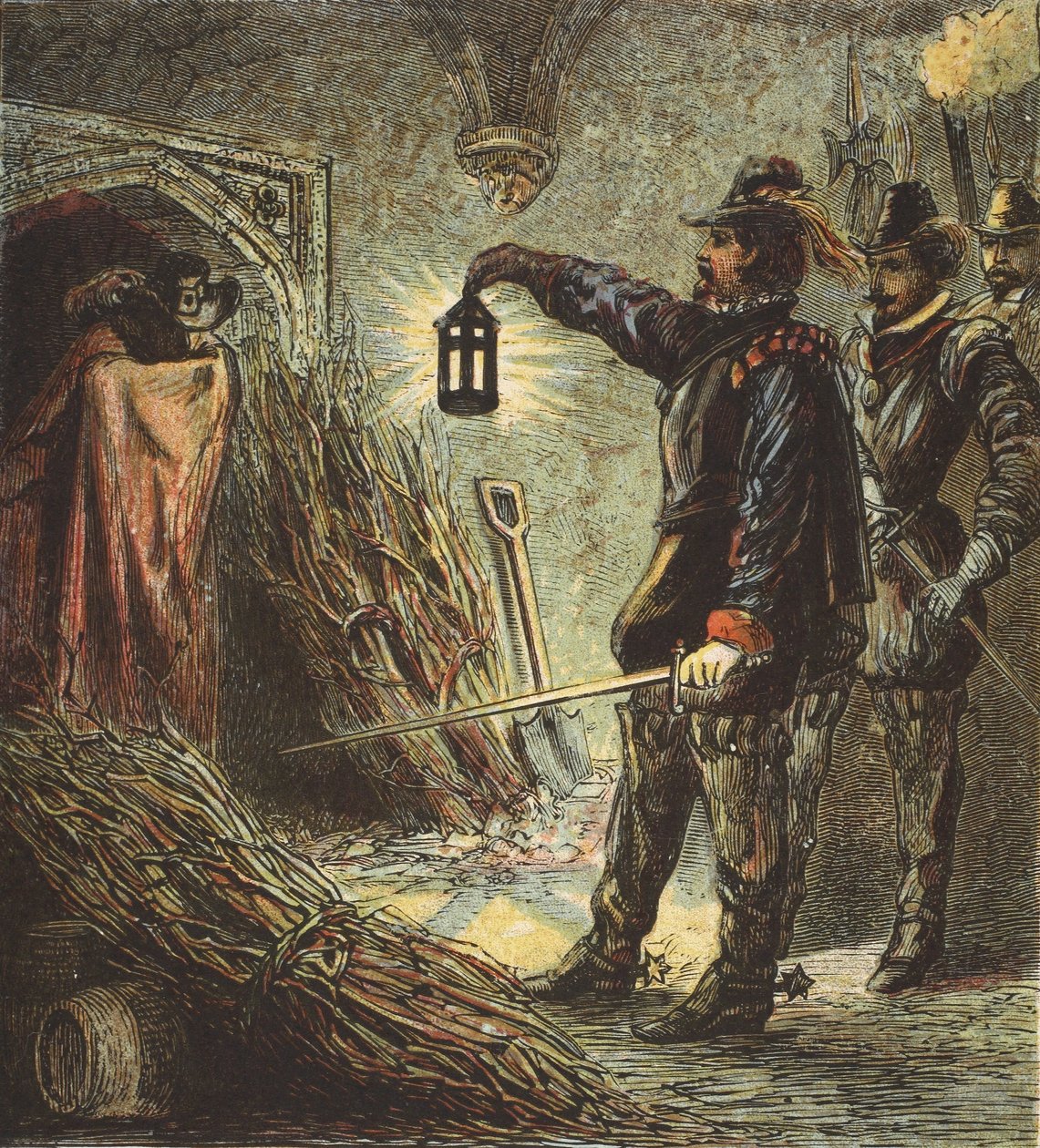 Guy Fawkesin vangitseminen, pubi. 1890 tekijältä English School