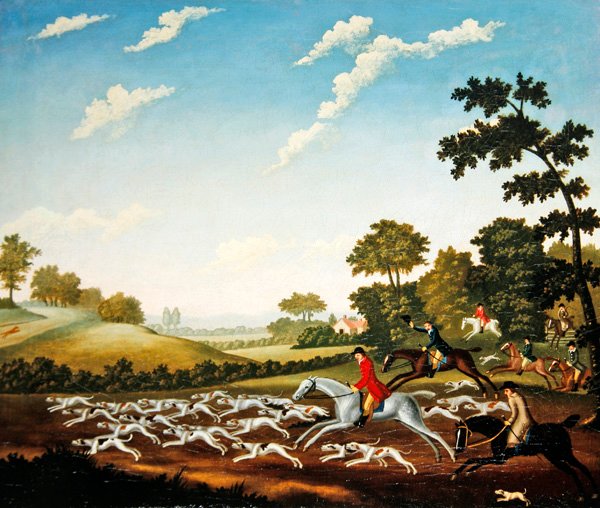 The Chase, n. 1770 (öljy kankaalle) tekijältä English School