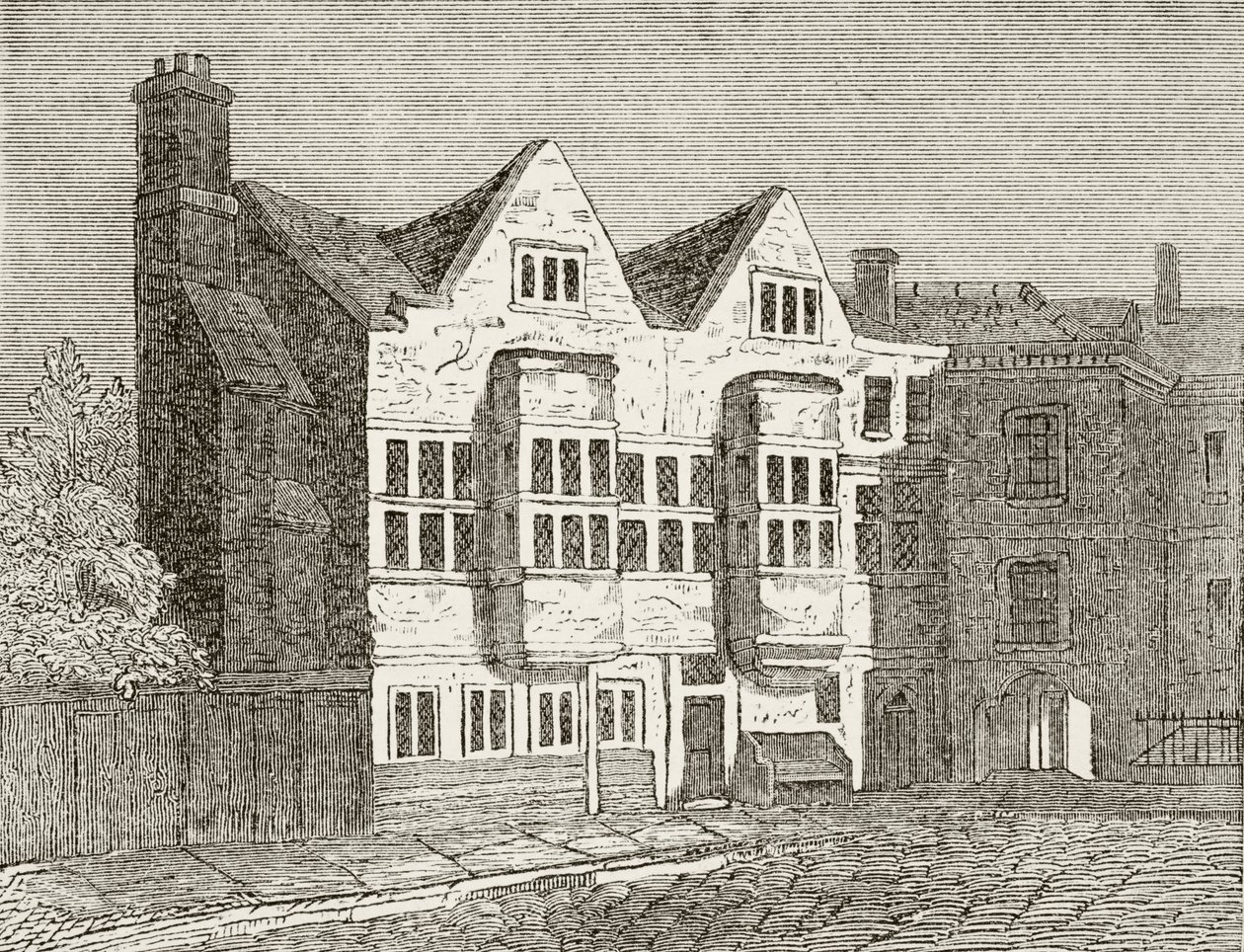 The Court of Star Chamber, Westminster, William Hickman Smith Aubreyn (1858-1916) The National and Domestic History of England -julkaisusta Lontoo, noin 1890. tekijältä English School