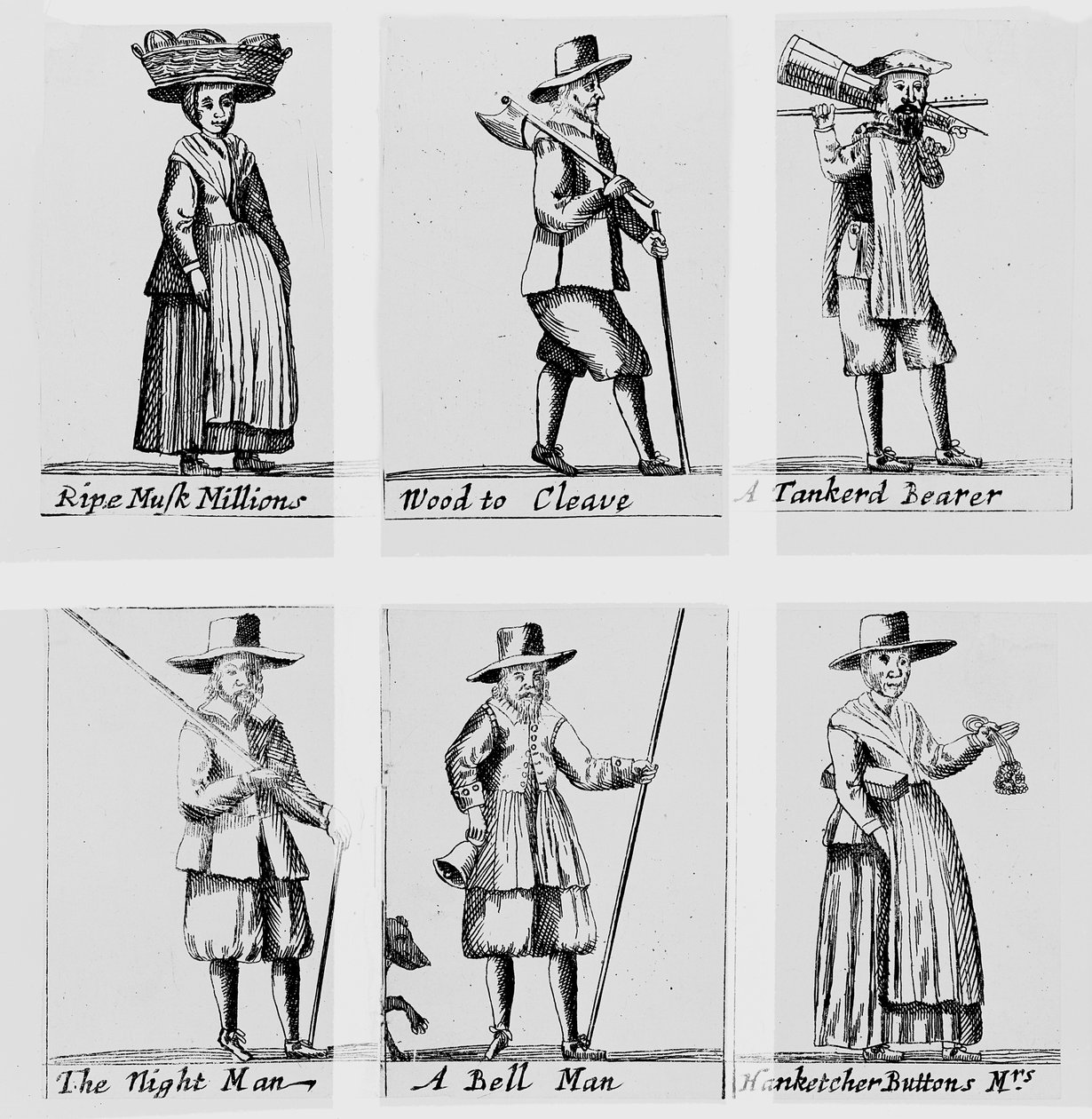 The Cryes of London, 1655 tekijältä English School