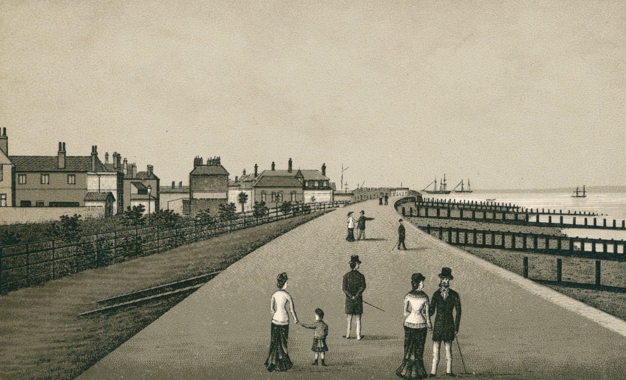 The Esplanade, Harwich (litografia) tekijältä English School