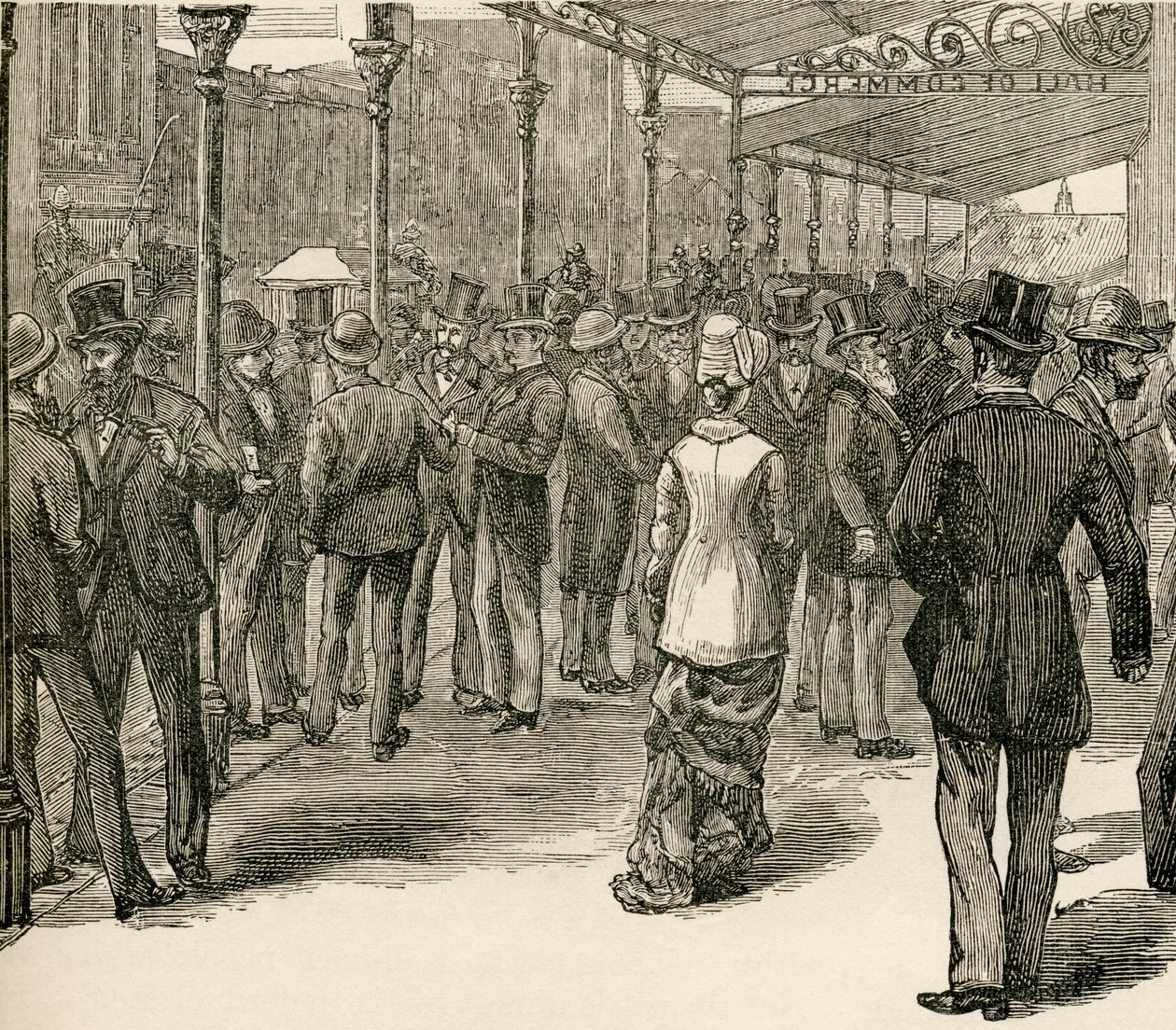 The Exchange at the Hall of Commerce, Collins Street, Melbourne, elokuvasta "The World