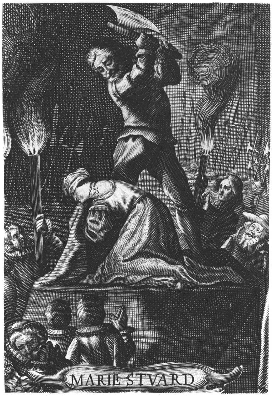 Skotlannin kuningattaren Marian (1542-1587) teloitus 8. helmikuuta 1587 tekijältä English School