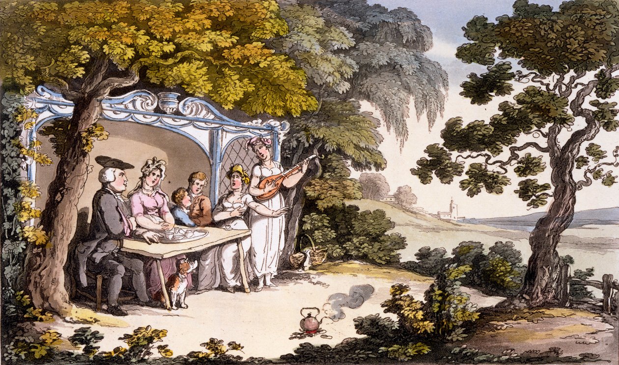 The Fair Penitent, Ackermanns Repository of Arts 1817 (käsinvärinen kaiverrus) tekijältä English School