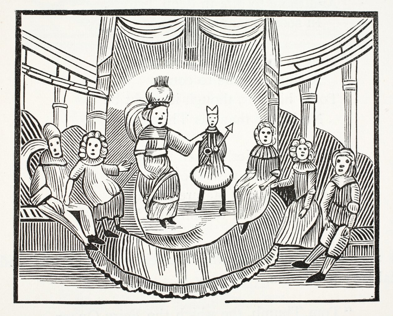 The Famous History of Tom Thumb, kuvitus John Ashtonin kirjasta Chap-books of the Eightenth Century, pub. 1882 tekijältä English School