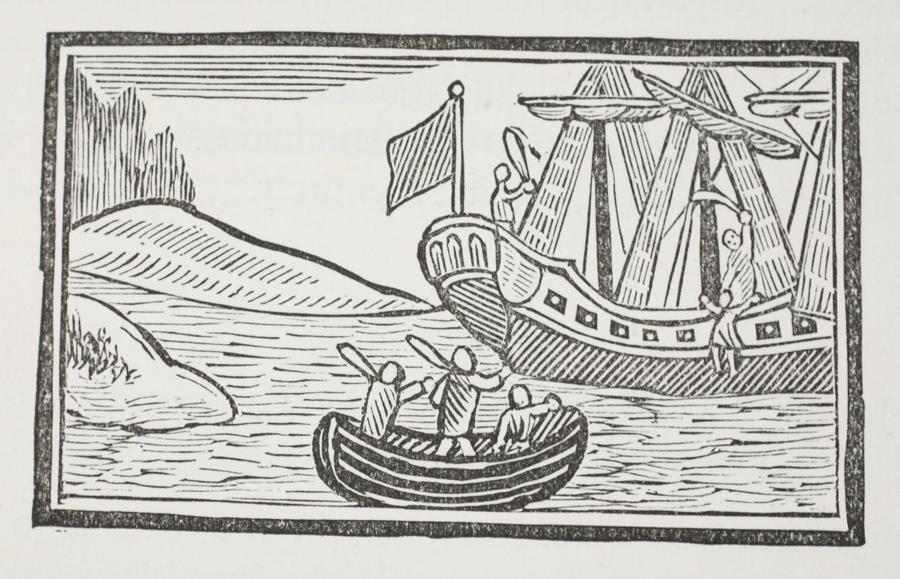 Sir John Mandevillen ulkomaanmatkat, kuvitus John Ashtonin kirjasta Chap-books of the Eightenth Century, pub. 1882 tekijältä English School