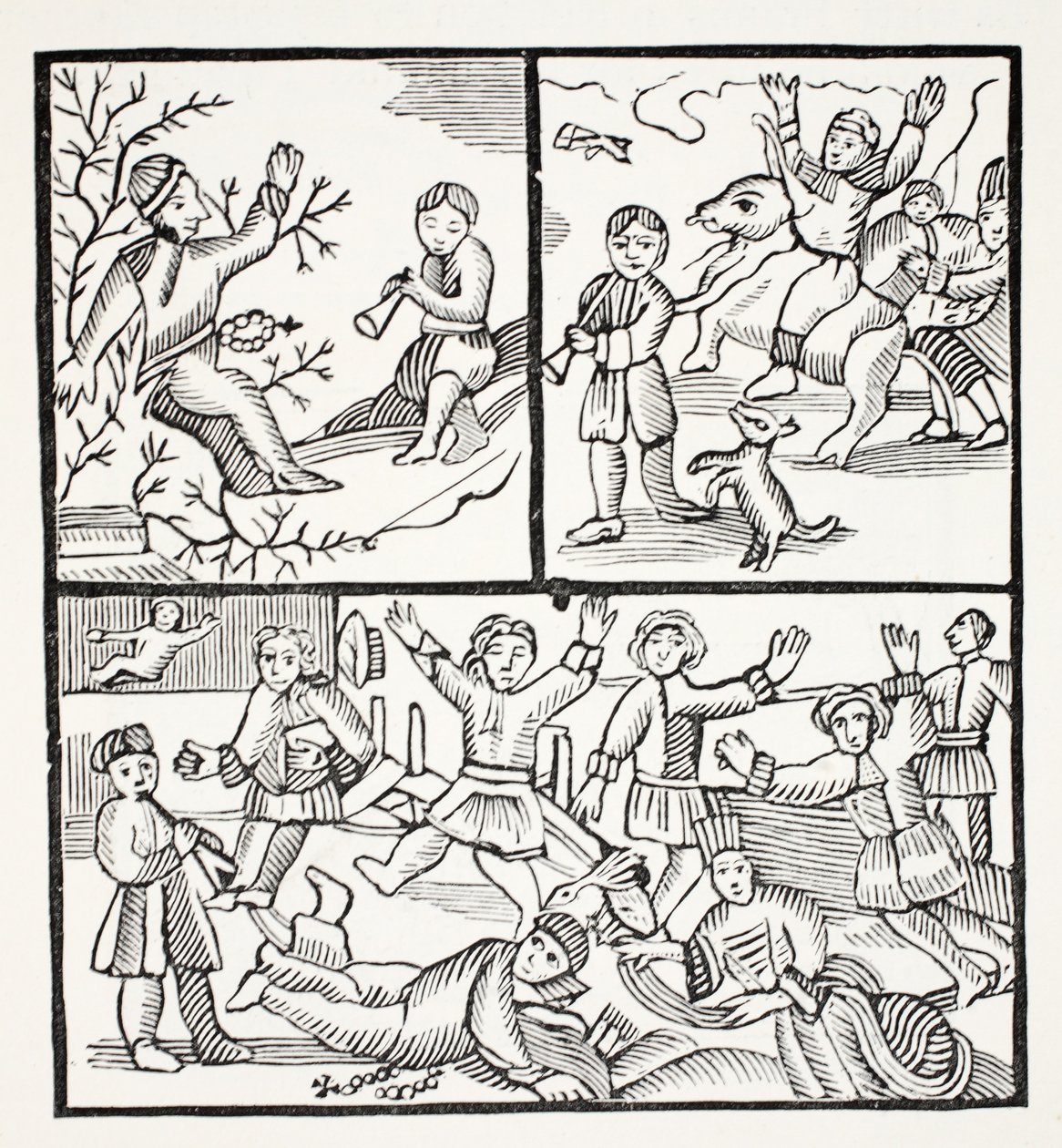 The Fryar and the Boy, kuvitus John Ashtonin kirjasta Chap-books of the Eighteenth Century, pub. 1882 tekijältä English School