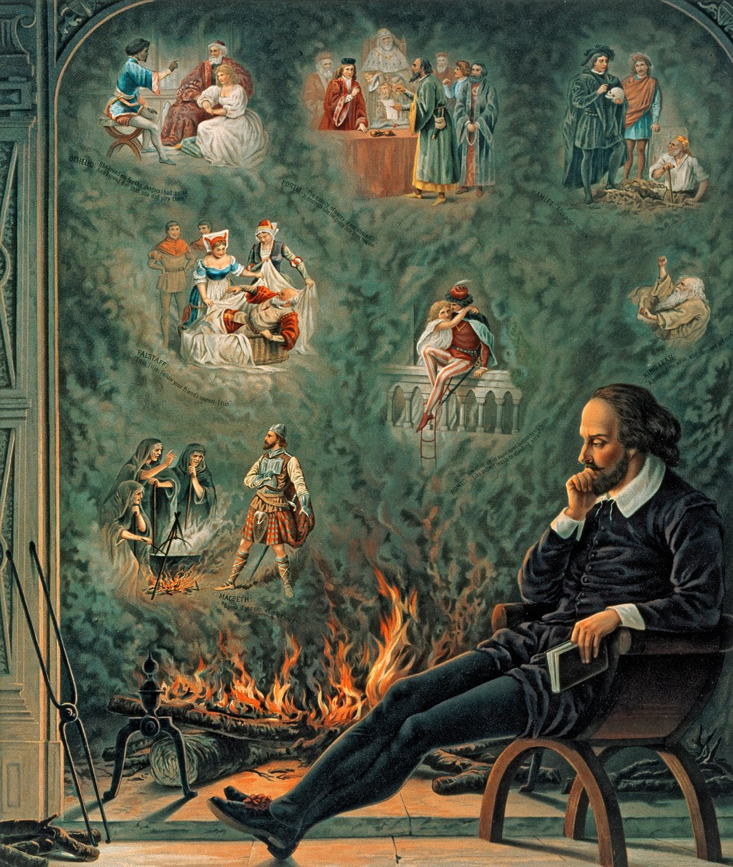 Shakespearen nero, julkaistu vuonna 1888 (chromo litho) tekijältä English School