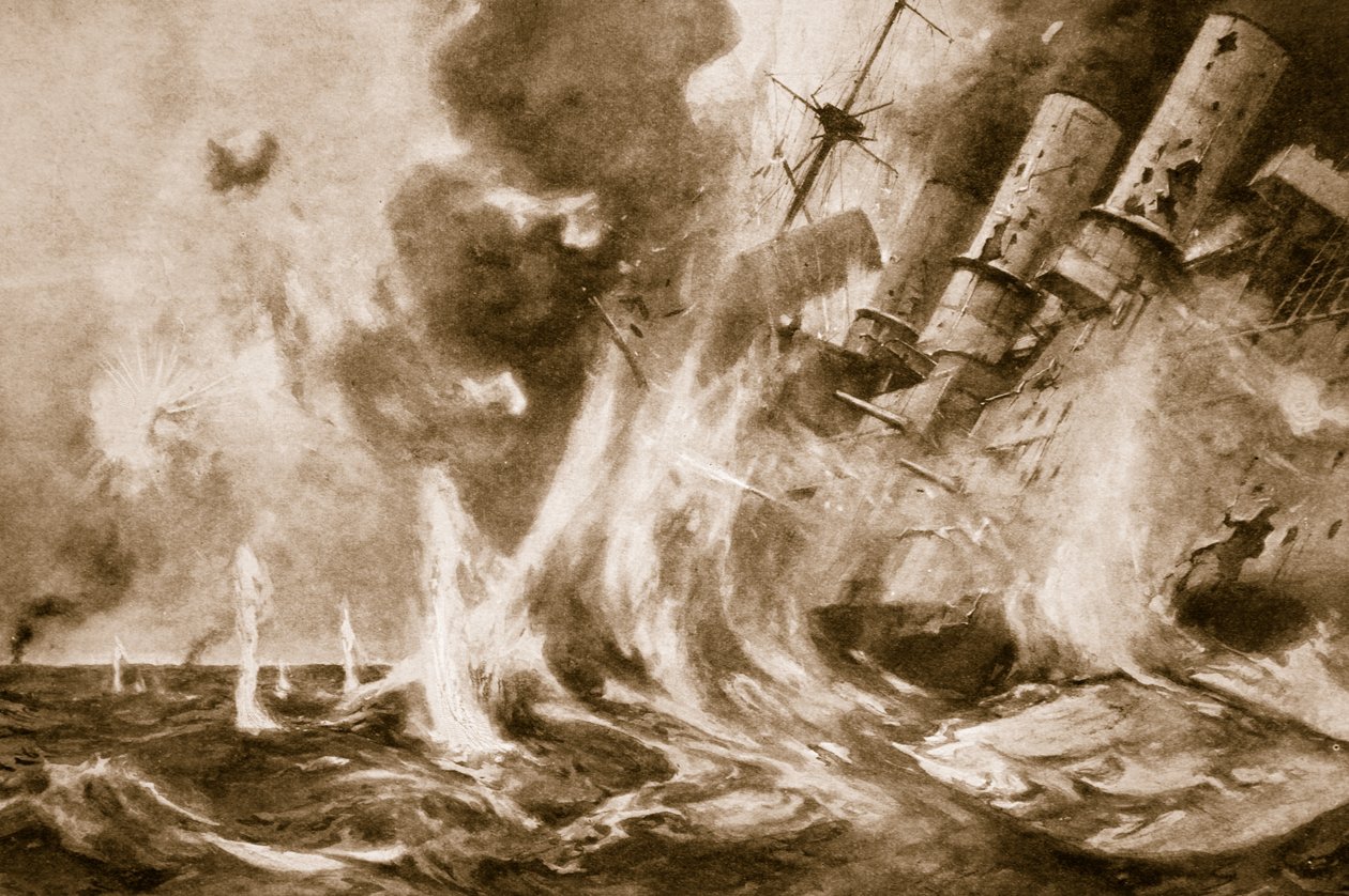 Suuri brittien voitto Falklandilla: Saksan amiraali kaatui lippulaivansa kanssa 1914-1919 tekijältä English School