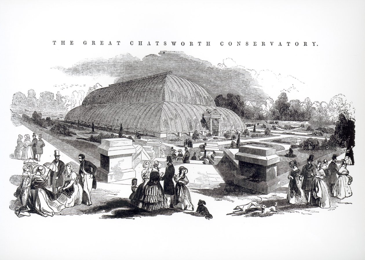 Chatsworthin suuri konservatorio, 1844 tekijältä English School