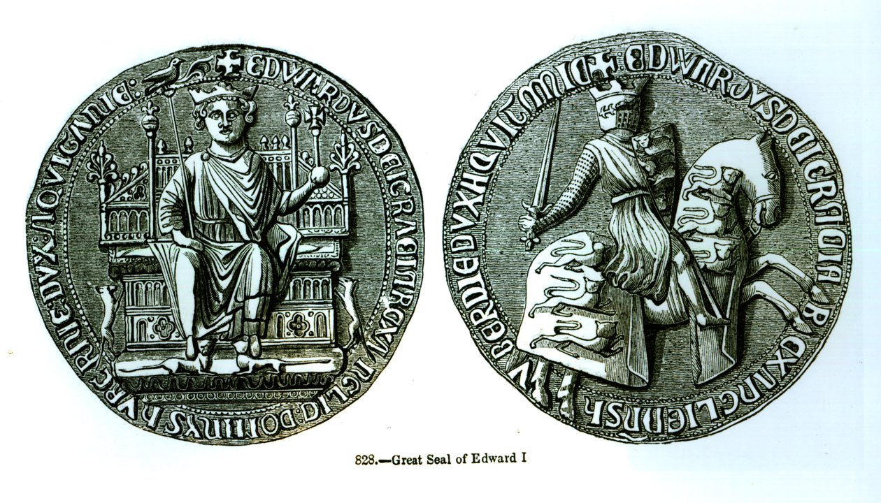 Edward I:n suuri sinetti (1239-1307) tekijältä English School