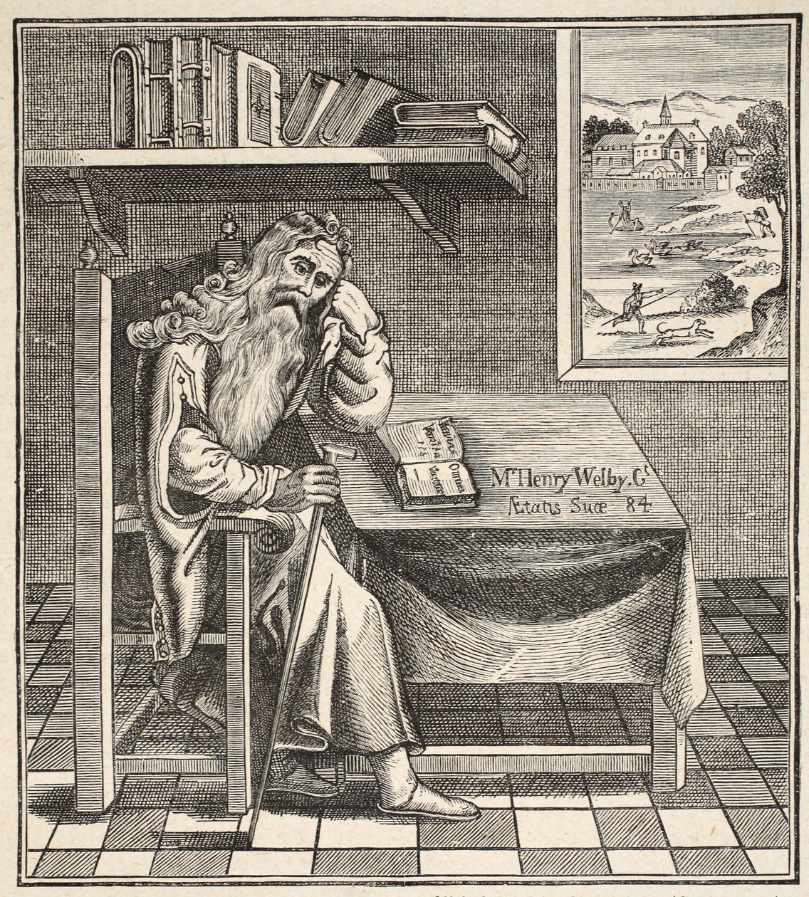 Grub Street Hermit, Richardsonin julkaisemasta kuvasta 1794 tekijältä English School