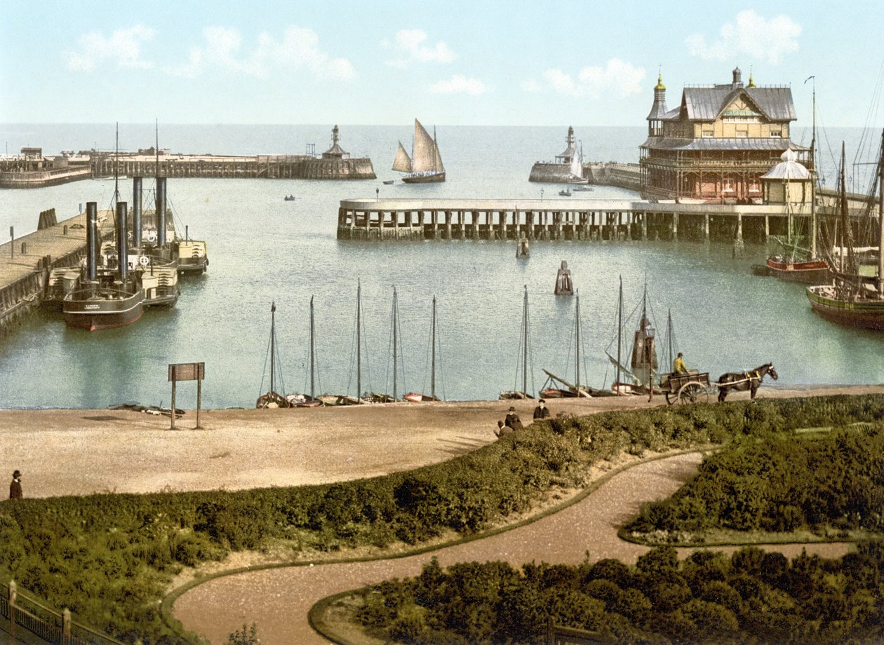 The Harbour, Lowestoft (käsinvärinen kuva) tekijältä English School