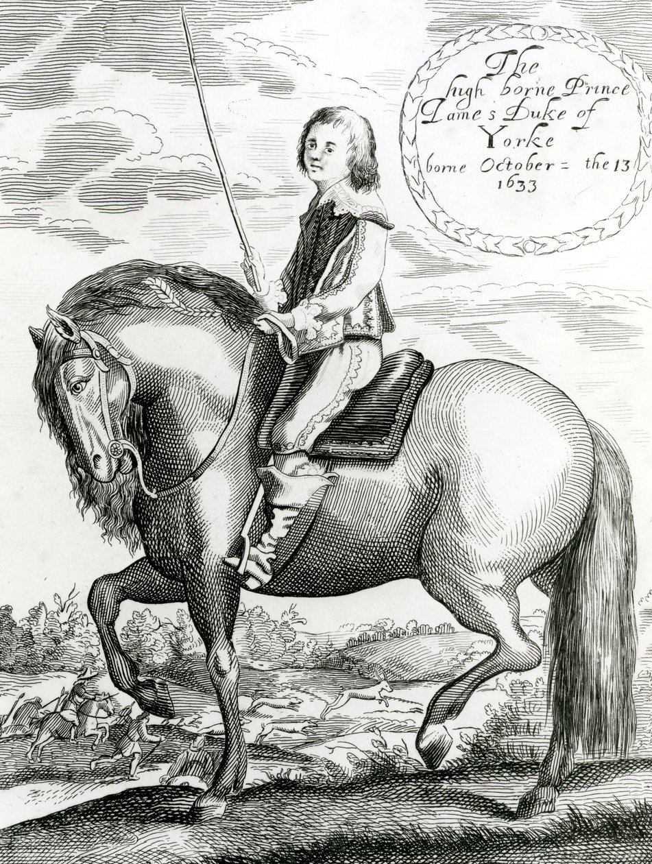 Korkeasyntyinen prinssi James Yorken herttua, 1640-50 tekijältä English School