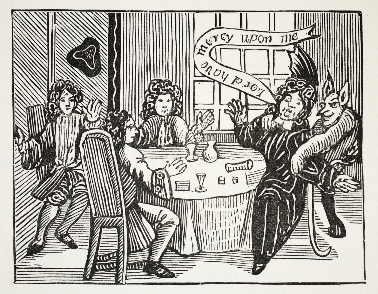 The History of Dr. John Faustus, kuvitus John Ashtonin 1800-luvun lukukirjoista, pub. 1882 tekijältä English School