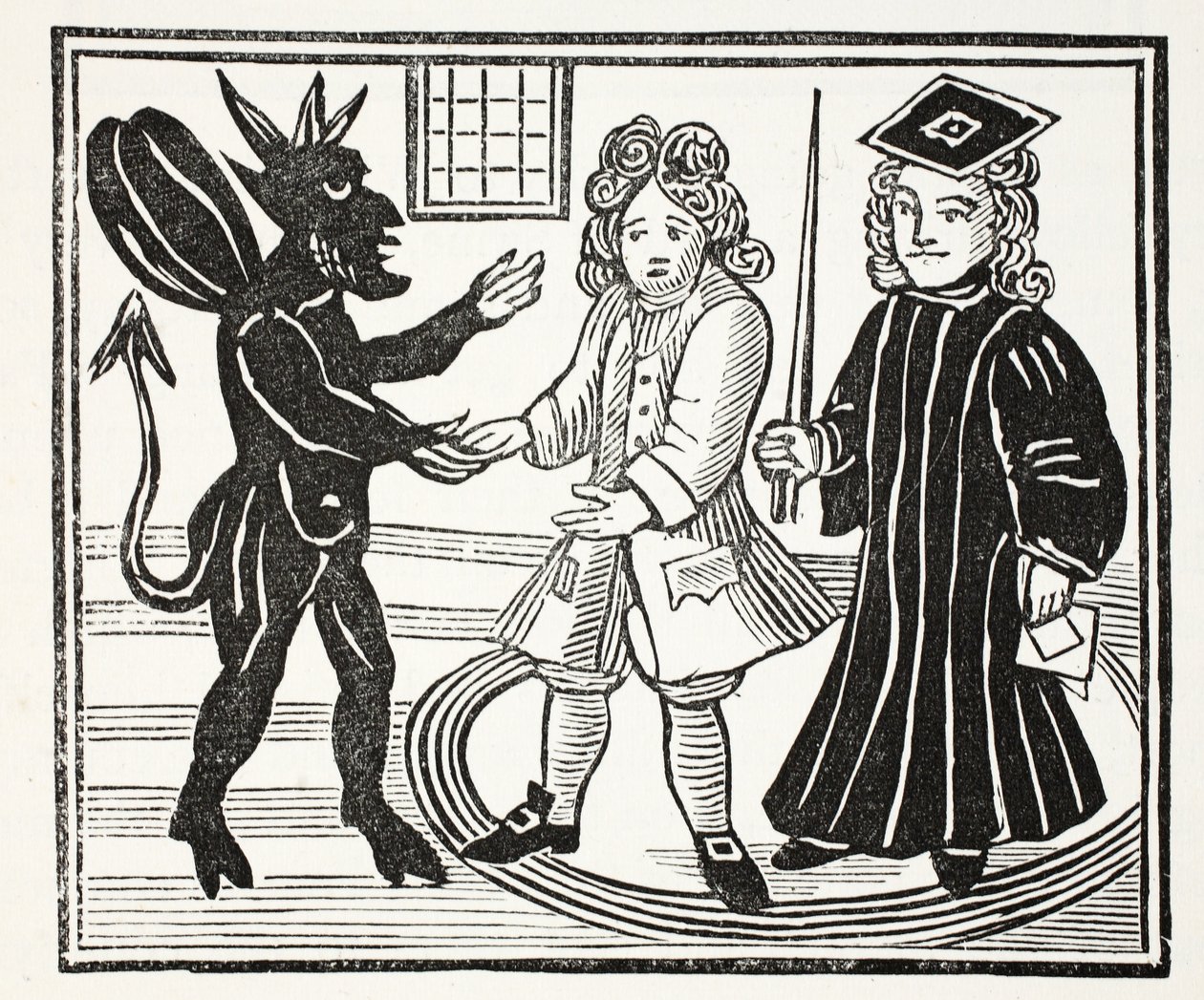 The History of Dr. John Faustus, kuvitus John Ashtonin 1800-luvun lukukirjoista, pub. 1882 tekijältä English School