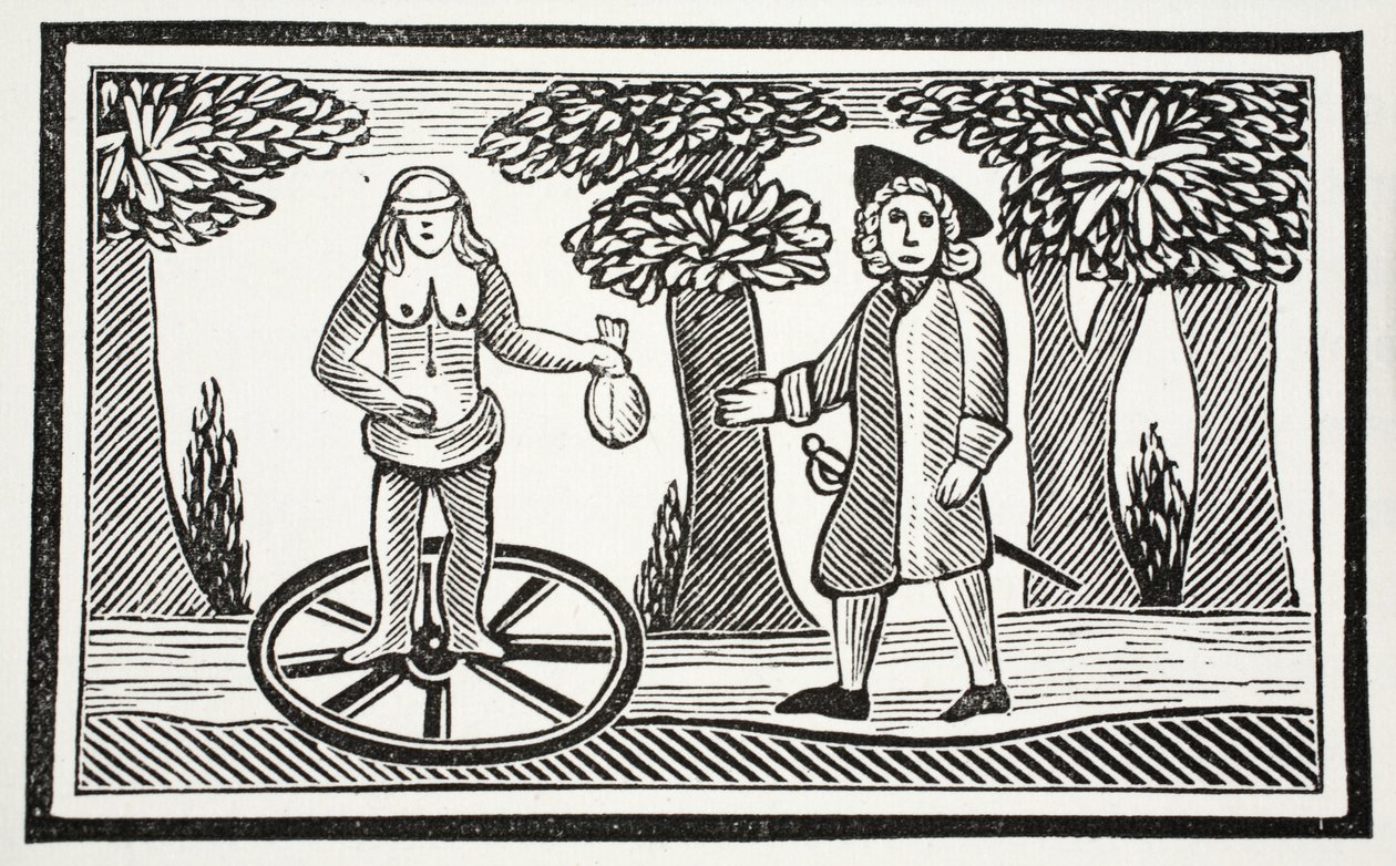 The History of Fortunatus, kuvitus John Ashtonin 1800-luvun Chap-kirjoista, pub. 1882 tekijältä English School