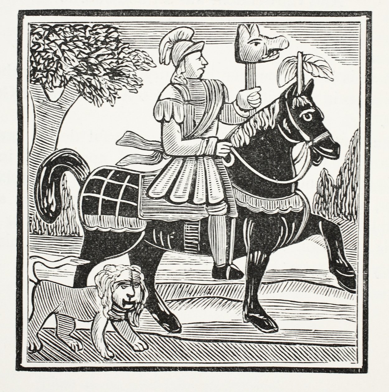 The History of Guy, Earl of Warwick, kuvitus John Ashtonin kirjasta Chap-books of the Eightenth Century, pub. 1882 tekijältä English School