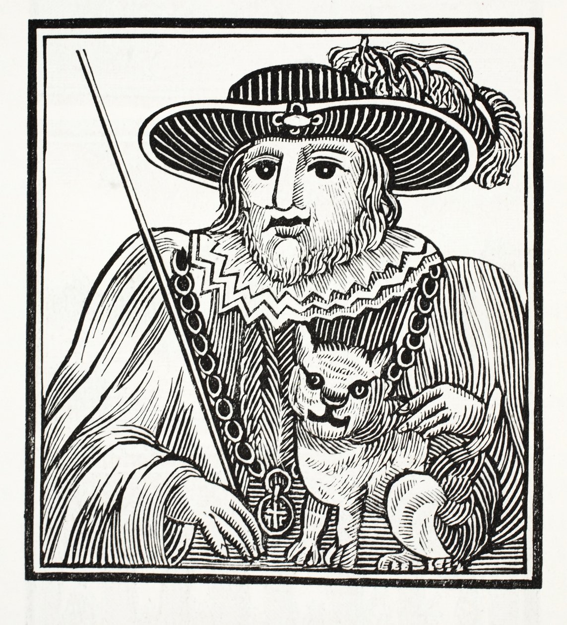 Sir Richard Whittingtonin, Lontoon kolminkertaisen lordipormestarin historia, kuvitus John Ashtonin kirjasta Chap-books of the Eightenth Century, pub. 1882 tekijältä English School