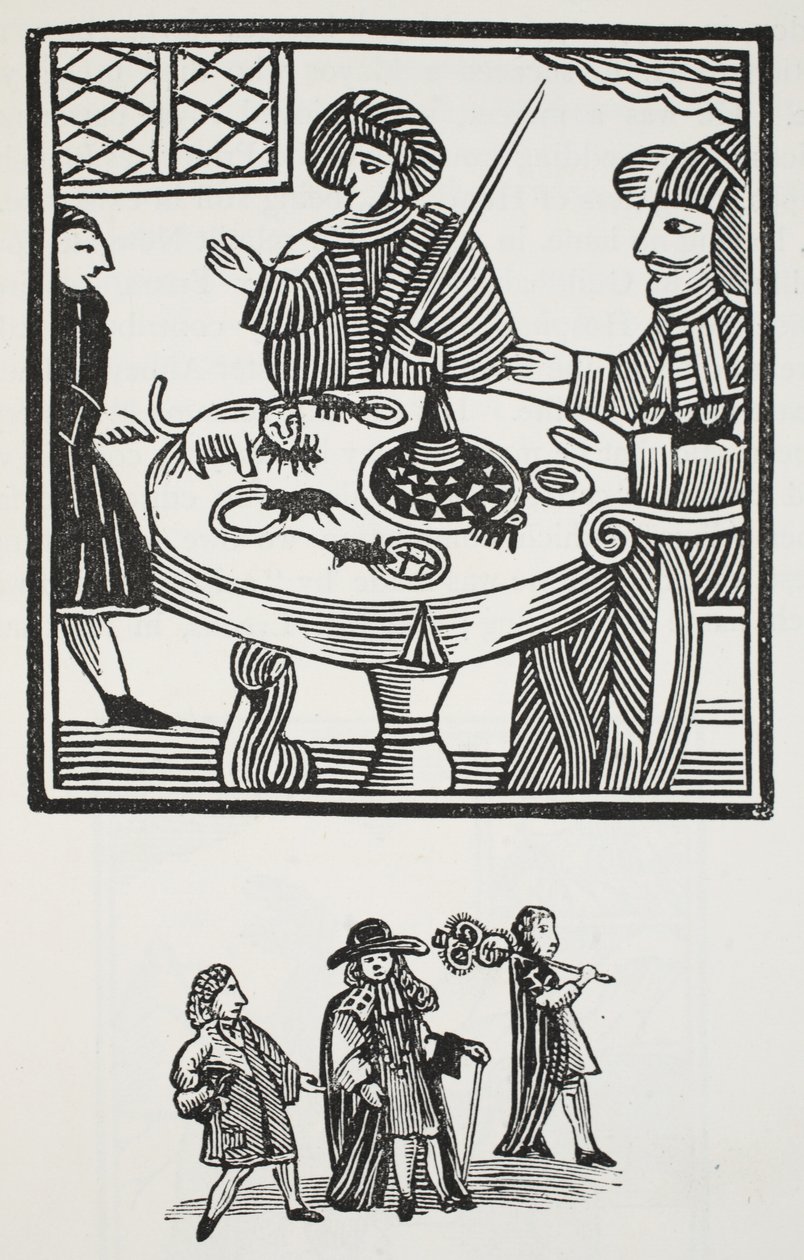 Sir Richard Whittingtonin, Lontoon kolminkertaisen lordipormestarin historia, kuvitus John Ashtonin kirjasta Chap-books of the Eightenth Century, pub. 1882 tekijältä English School