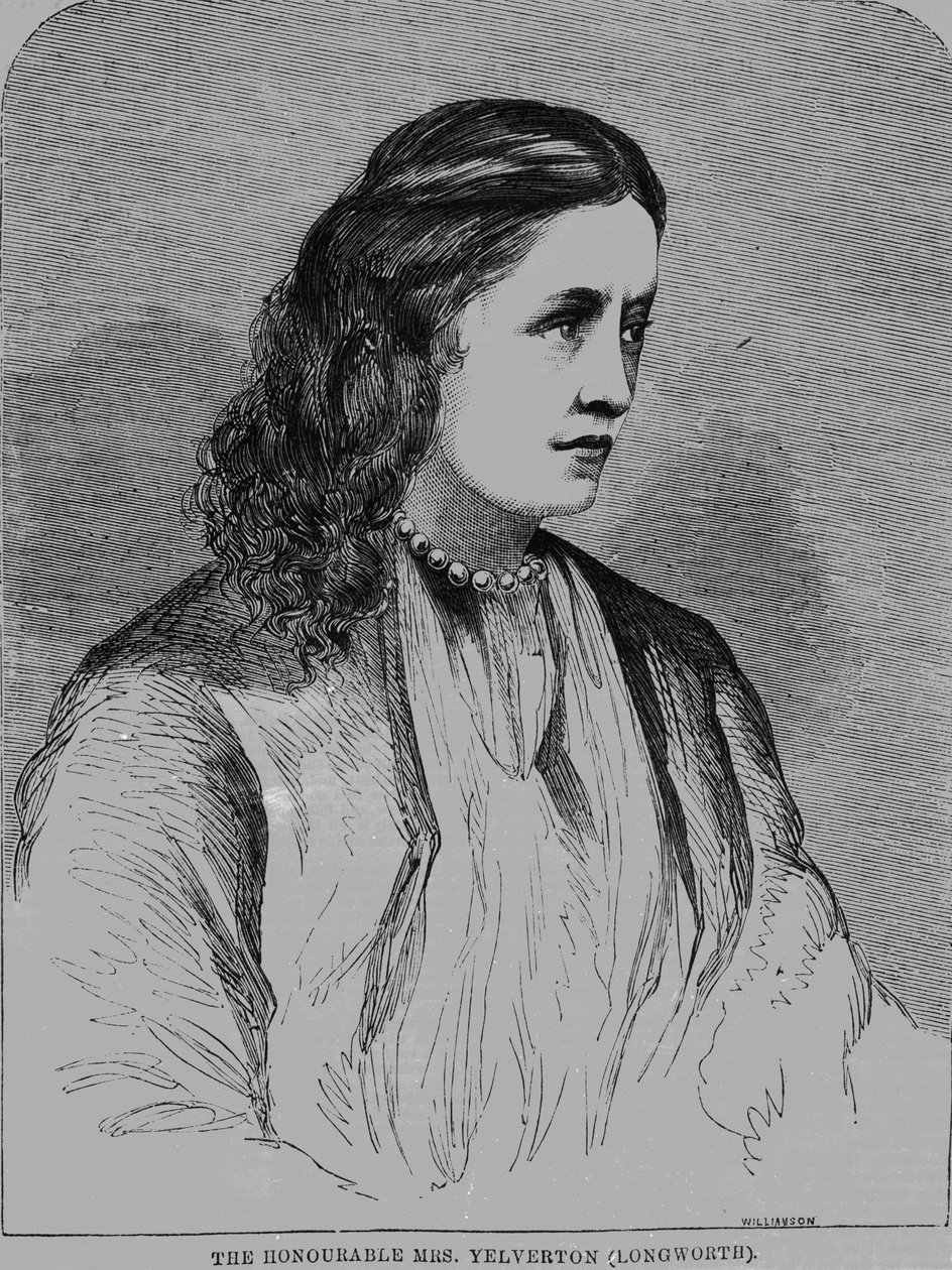 The Hon. Rouva Yelverton, kuvitus Illustrated Sporting Newsista, 1861 (sanomalehtipaperi) tekijältä English School