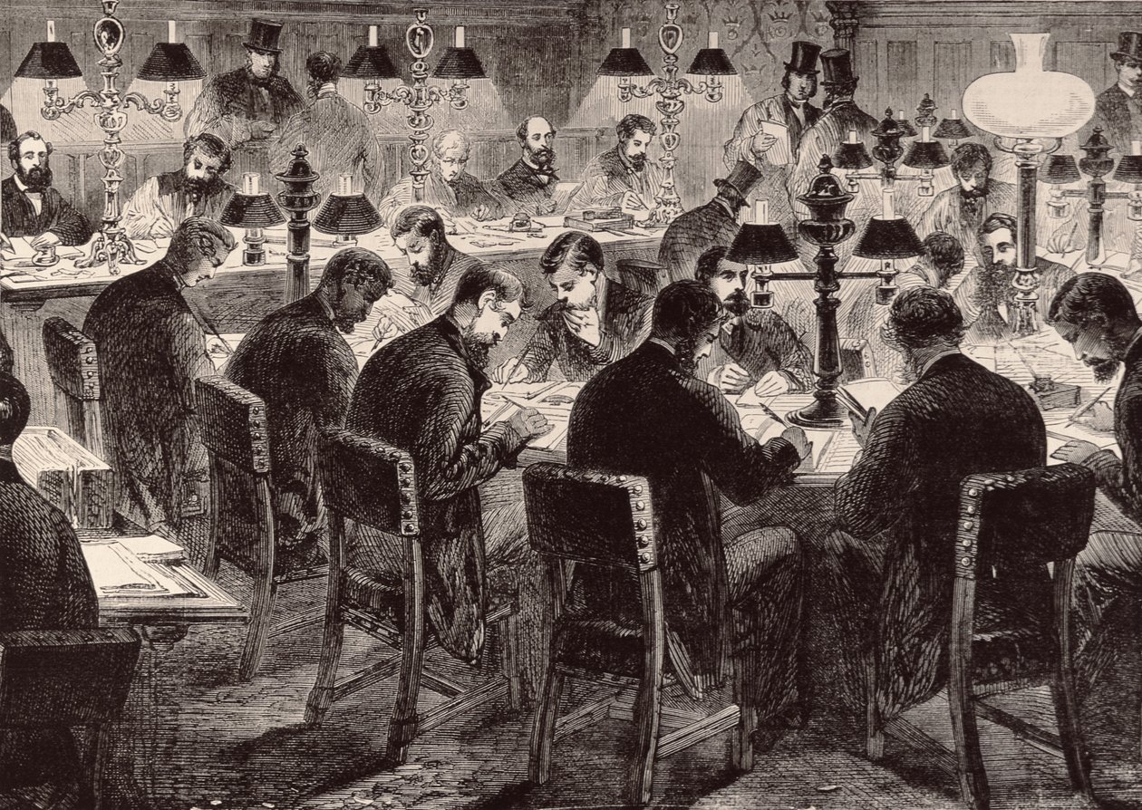 Alahuone: The Illustrated London News -lehdestä, 18. helmikuuta 1882. tekijältä English School